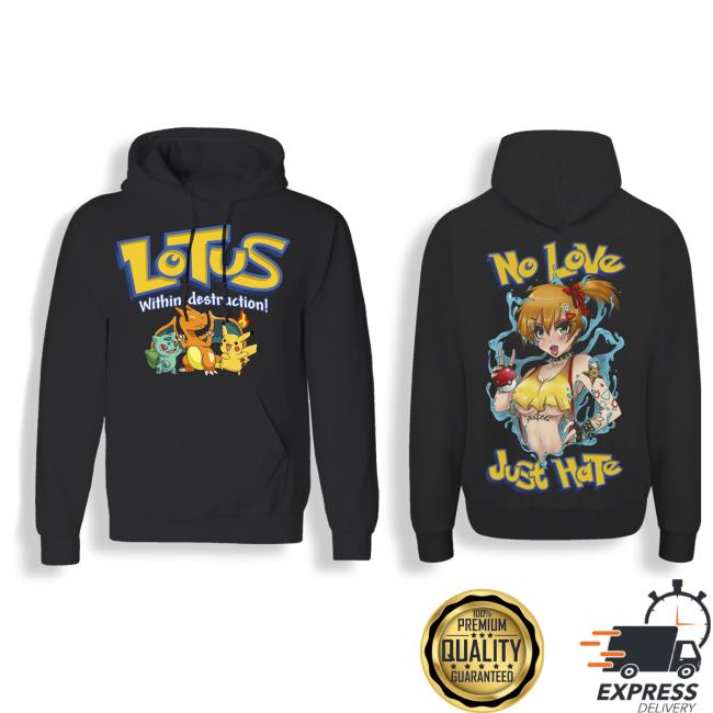 Official Within Destruction WD Lotus x Pokemon Popover Hoodie