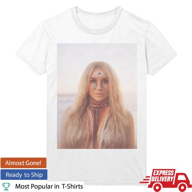 Official Kesha Merch Store Rainbow Portrait Tee Shirt – Kesha