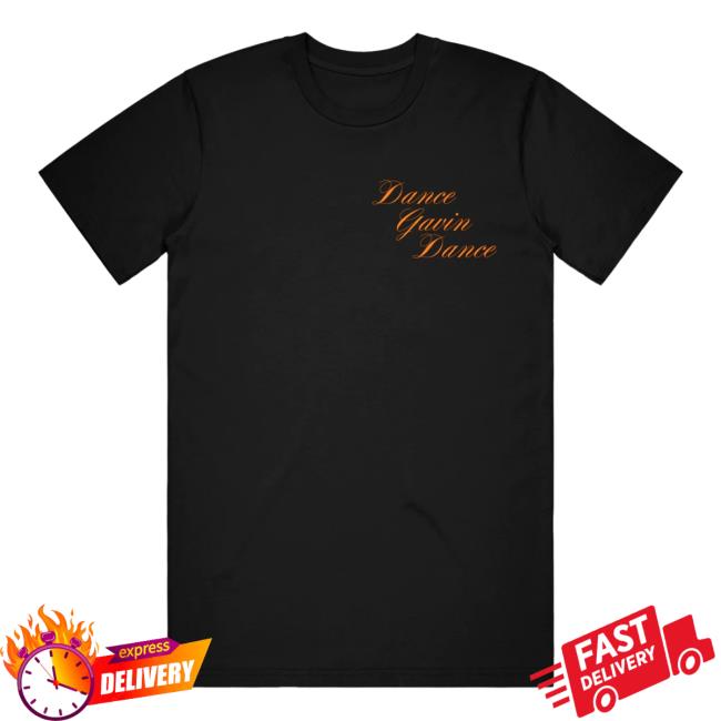 Official Dance Gavin Dance Band Merch Strawberry Emo Couple Black Shirt