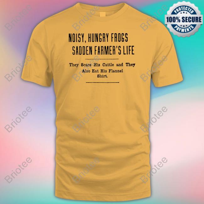 Yesterday's Print Noisy Hungry Frogs Sadden Farmer's Life T-Shirt