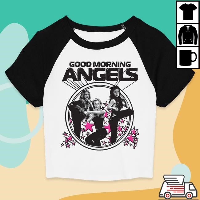 Official Super Yaki Good Morning, Angels - Raglan Baby Tshirt SuperYaki