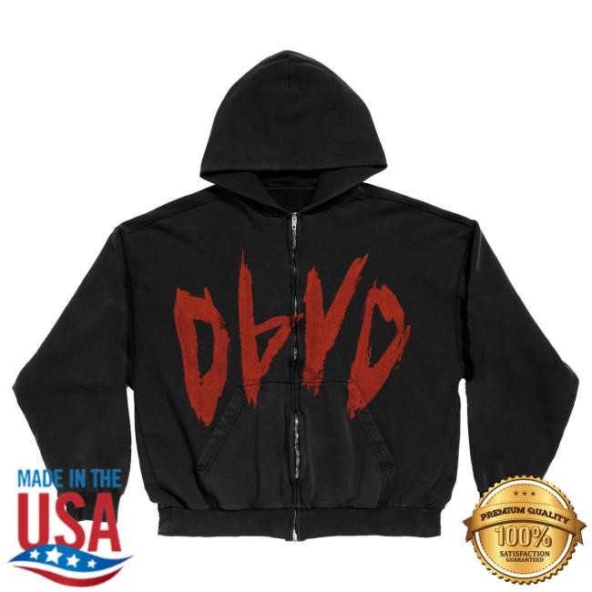 Official D4vd Merch D4vd Zip-Up Pull Over Hoodie