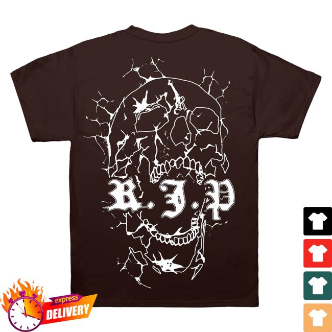 Official Revenge XXXTentacion Apparel Clothing Store Shop Revenge Cracked Skull T-Shirt XXX Tentacion Merch