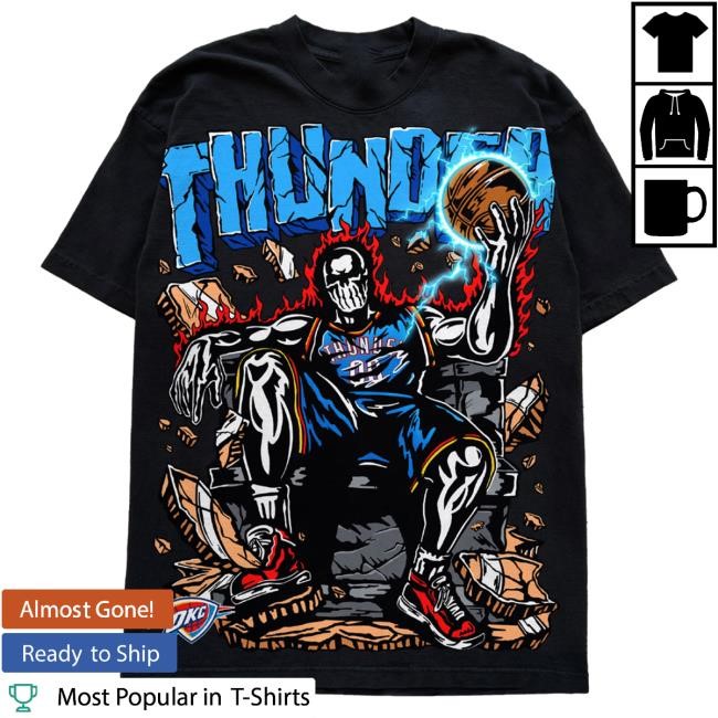 Thunder Throne Hot Shirt - Black | Warren Lotas Official NBA
