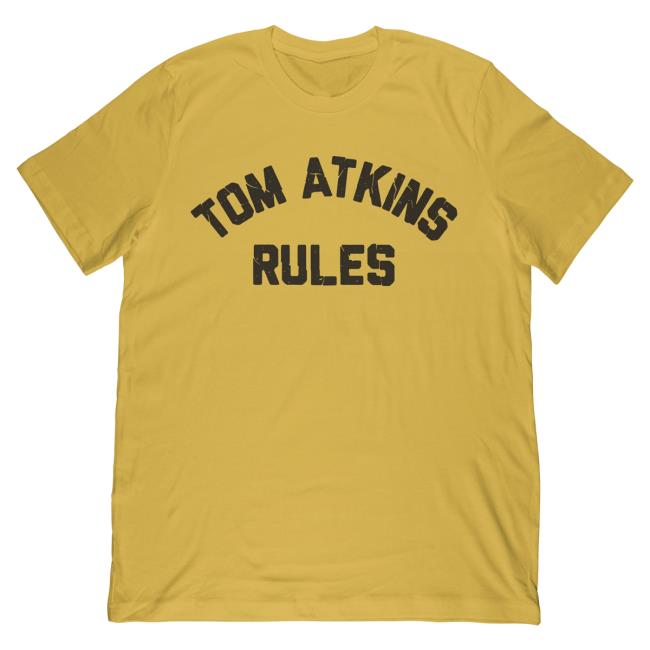 Official Studiohouse Designs Tom Atkins Rules Top Shirt Gold