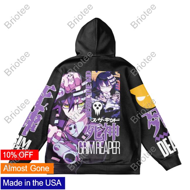 Official Anime Ape Clothing Death The Kid Soul Eater Streetwear Pullover Sweatshirt Animeape