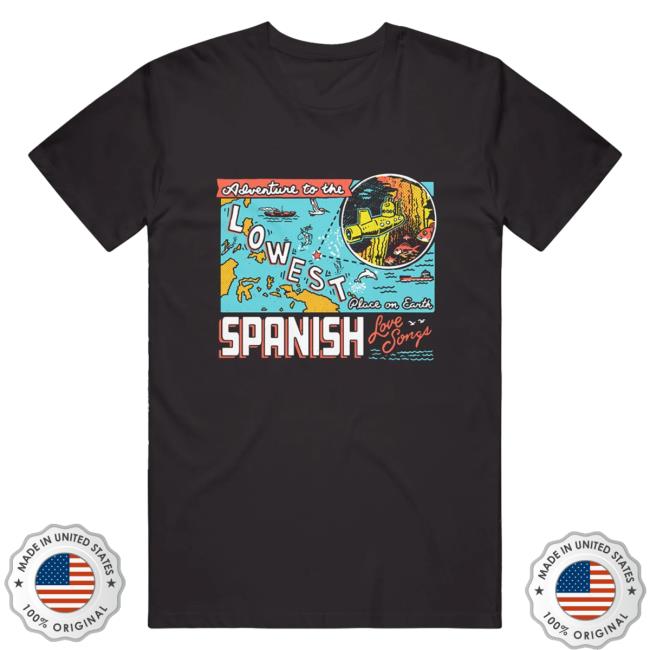 Official Spanish Love Songs Merch Lowest Place Black Shirt