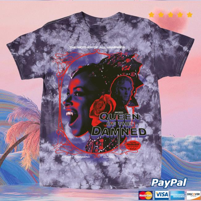 Official Studiohouse Designs Queen Of The Damned Tie Dye Shirt New Akasha (Purple)