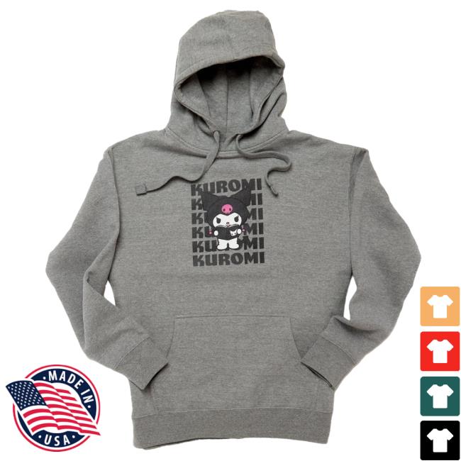 Official Sanrio Apparel Clothing Kuromi Merch Kuromi Watashi Wa Unisex Attractive Hoodie Sanrio Shop Store