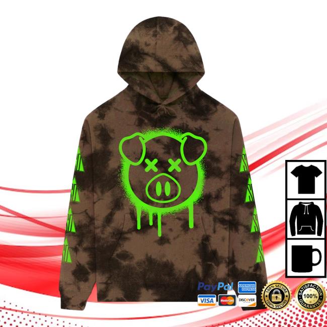 Official Shane Dawson Merch Store Spray Paint Pig Dye Hoodies