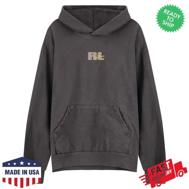 Rolling Loud RL LA 25 Admat Pigment Black Lineup Hoody Official Rolling Loud Merch Store