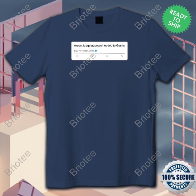 Arson Judge Appears Headed To Giants T Shirt Jonny's Lasagna Jomboy Media Merch