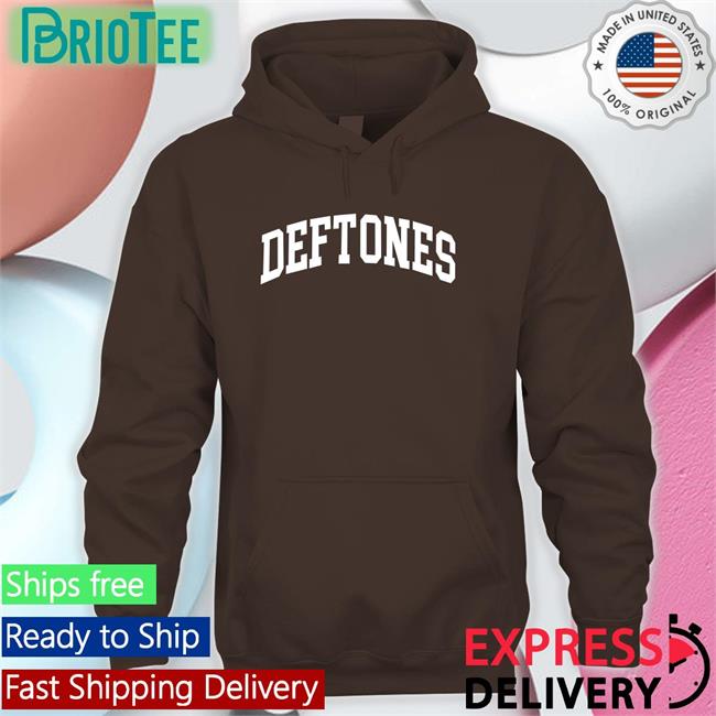 Deftones Black Collegiate Tee Deftones Merch
