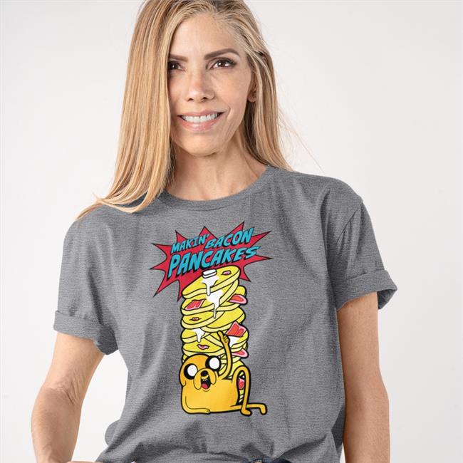 Jake Makin Bacon Pancakes Shirt Adventure Time Hugh Jackman