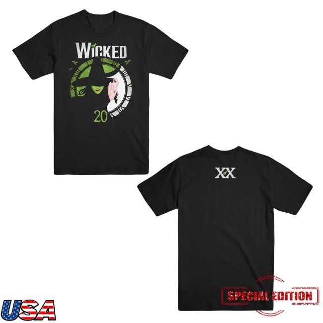 Wicked 20th Anniversary Tee Shirt Wicked the Musical Shop