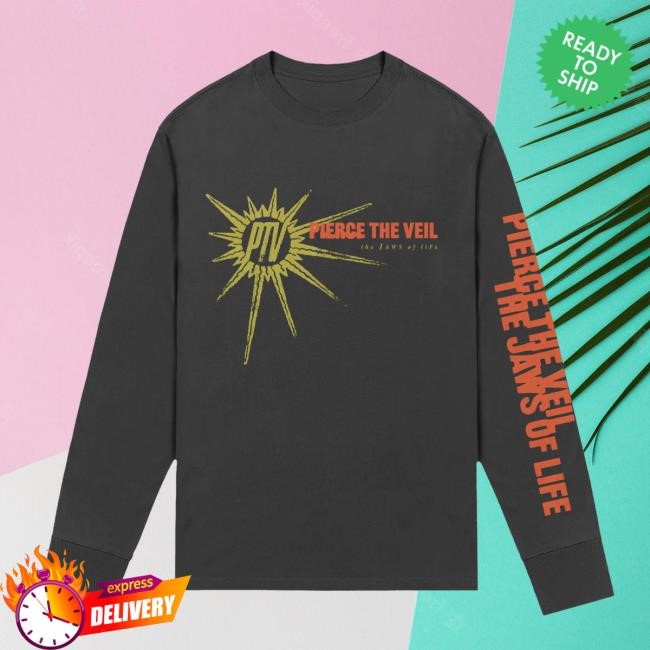 Official Pierce The Veil Merch Store - "PTV BURST" LS Tee - Pierce The Veil