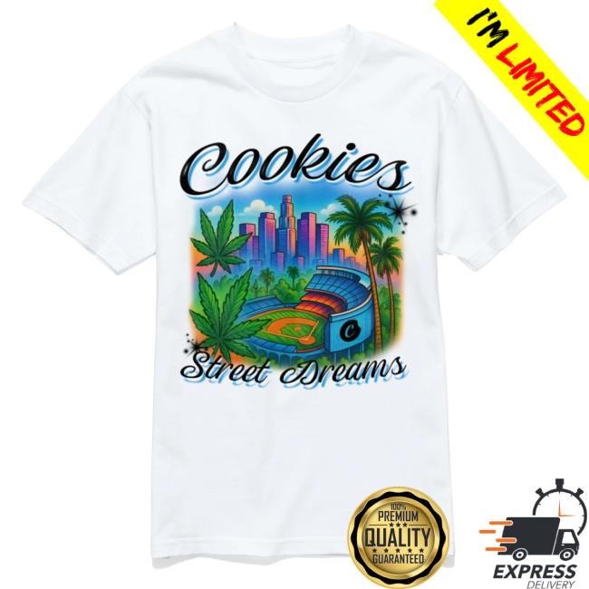 Official Cookies Sf LA Airbrush Tees- Cookies X Steet Dreams