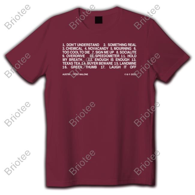 Official Post Malone Merch Times Square Event T-Shirt