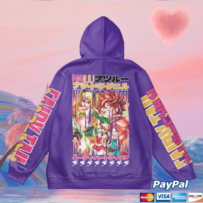 Official Anime Ape Clothing Nalu Fairy Tail Streetwear AOP Pullover Sweatshirt 3D All Over Print Animeape