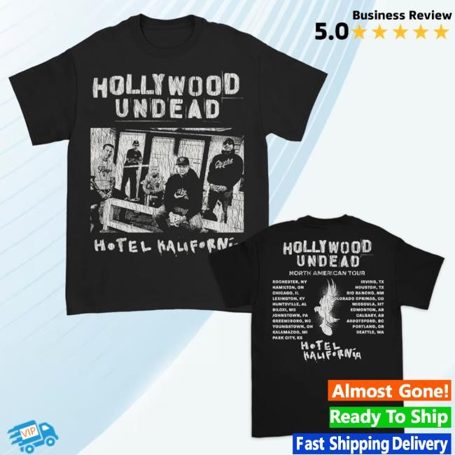 Official Hollywood Undead Merch Store Vintage Photo Rockzilla 2 Tour Attractive Shirt (Black) HollywoodUndead