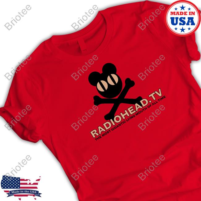 Official 2001 Radiohead The Most Gigantic Lying Mouth Tee Shirt