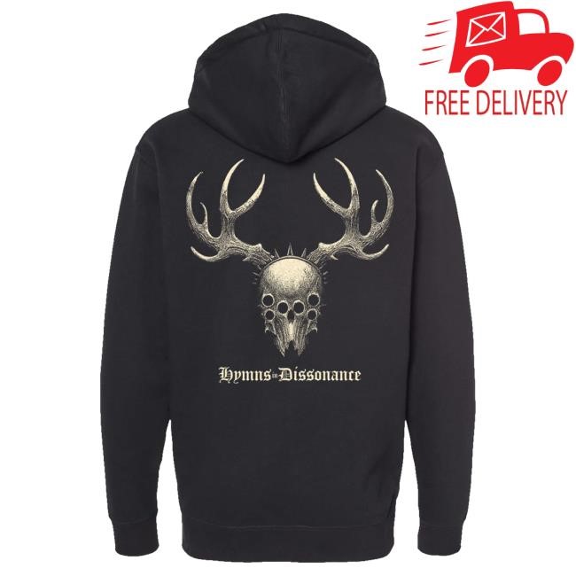 Official Whitechapel Merch Hymns Black Zip-Up Hoodies Whitechapel Band
