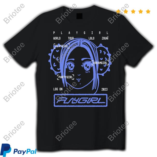 Official Lolo Zouai Merch Playgirl Anime Cute Shirt