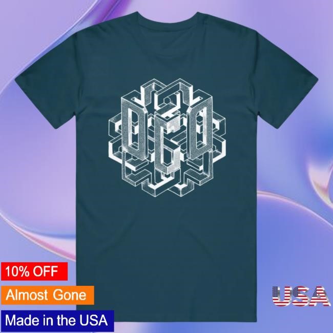 Official Dance Gavin Dance Merch Geometric Deep Teal Tee
