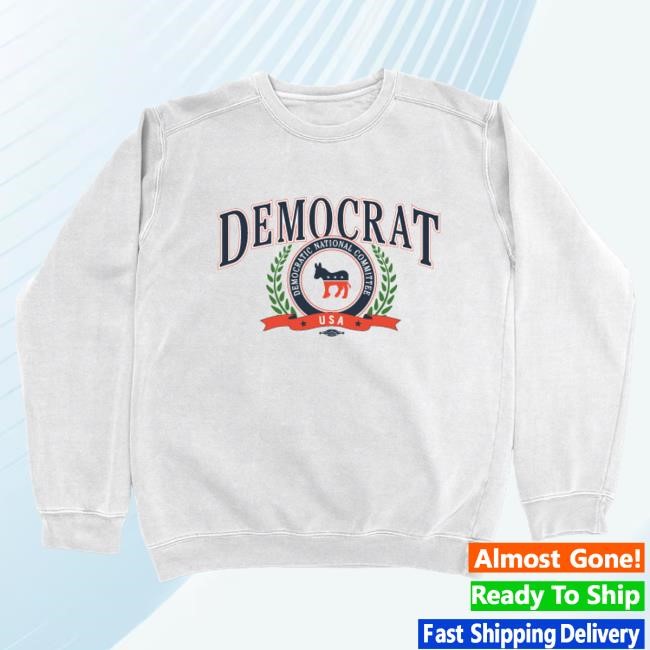 Official Democrat Merch Store Democrat Democrat Collegiate Crewneck Sweatshirt Democrat Apparel Clothing Shop