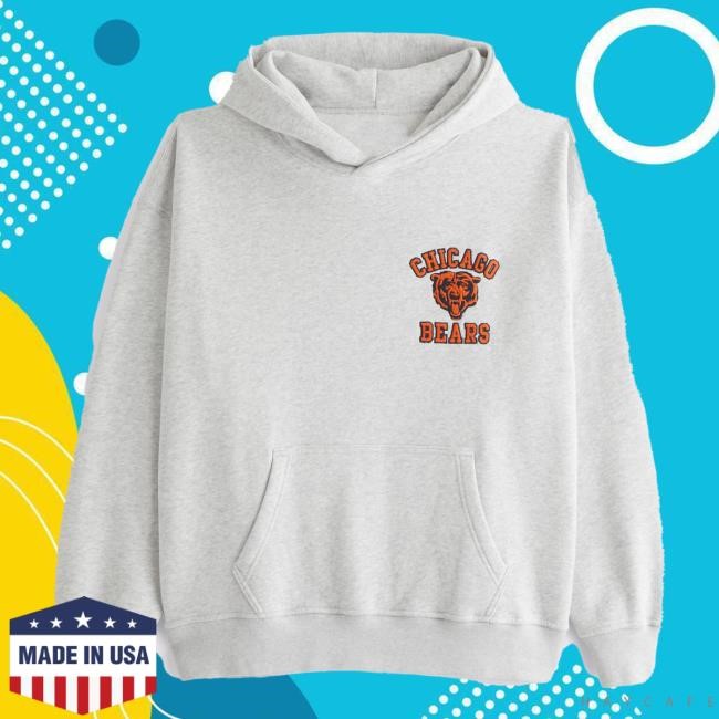 Official Abercrombie And Fitch Apparel Chicago Bears Graphic Attractive Hoodie NFL by Abercrombie