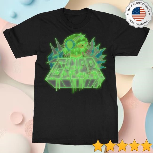 Official Gwar Merch Store Gwar Green Skull Top Shirt Black/Green