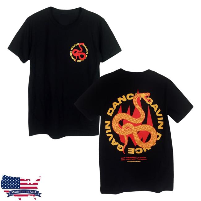 Official Dance Gavin Dance Band Merch Afterburner Snake Tee DanceGavinDance