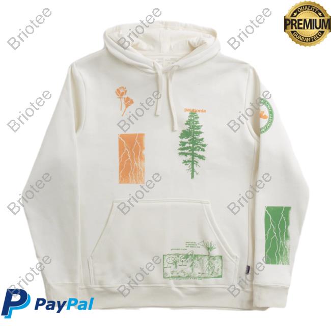 Official Flatspot Patagonia Pyrophytes Uprisal Hooded Sweatshirt Birch White
