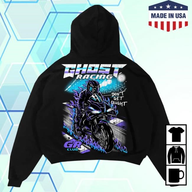 Official Ghost Racing Merch Store Vintage Track T Shirt - Black