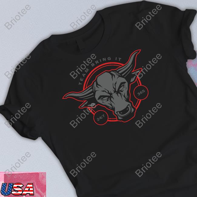 Official Wwe Shop The Rock Team Bring It Bull T Shirt