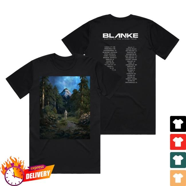 Blanke - Earth To The Stars - Tour Tee Shirt KT8 Merch Shop