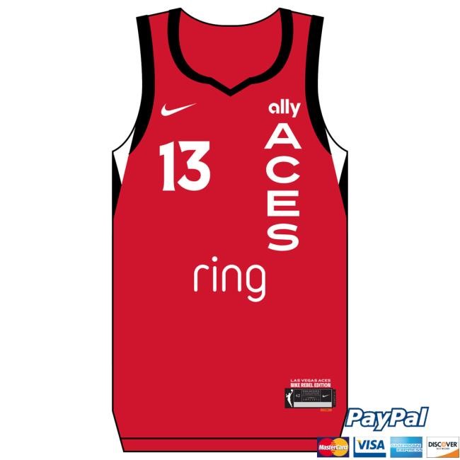 Nike Las Vegas Aces Aaliyah Nye Rebel Jersey Tee