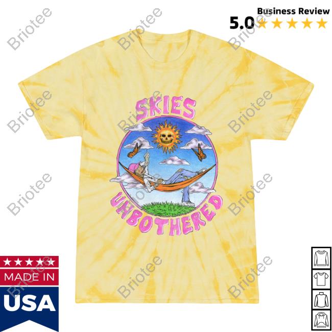 Official Lil Skies Clothing Store Shop Unbothered Graphic Tie Dye Shirt New Lilskies Merch