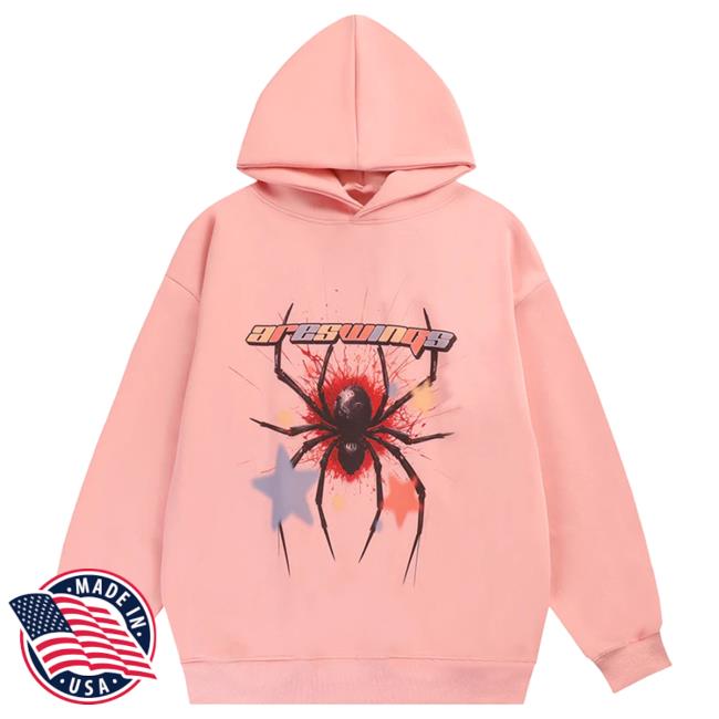 Official Lemandik Street Spider Sweatshirts With Star Pink