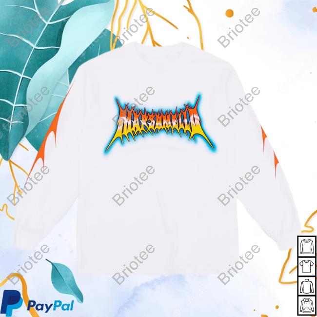 Official Marshmello Music Clothing Store Shop Toxic L/S Hooded Sweatshirt White Marshmellomusic Merch