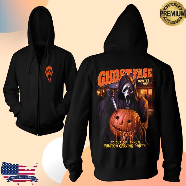 Official Cavity Colors Ghost Face: Halloween Party - Zip Up Popover Sweatshirt