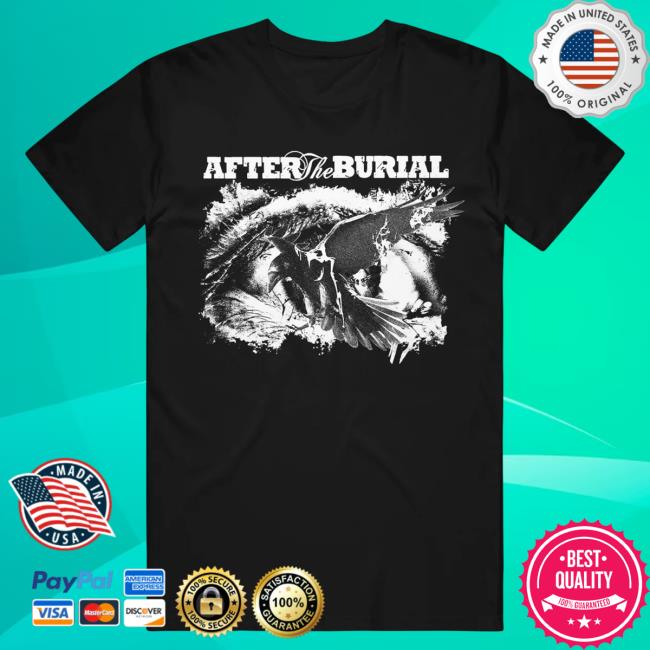 Official After The Burial Merch Raven Eye Black Pull Over Hoodie