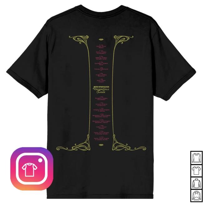 Official Smoochies Tour Tee Ashnikko UK Top