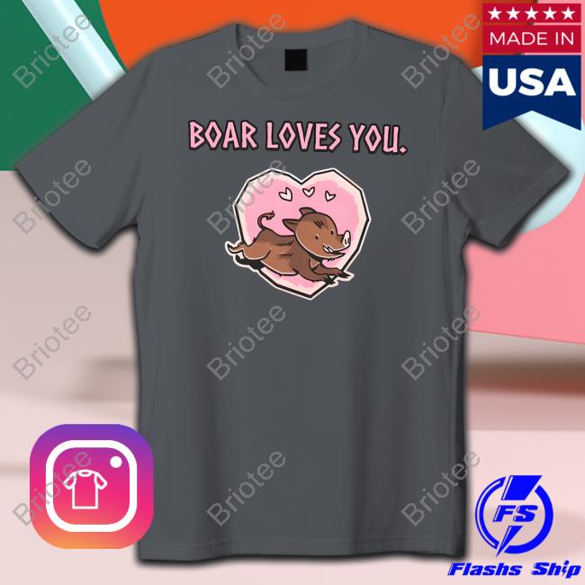 Valheim Merch Boar Loves You Shirt