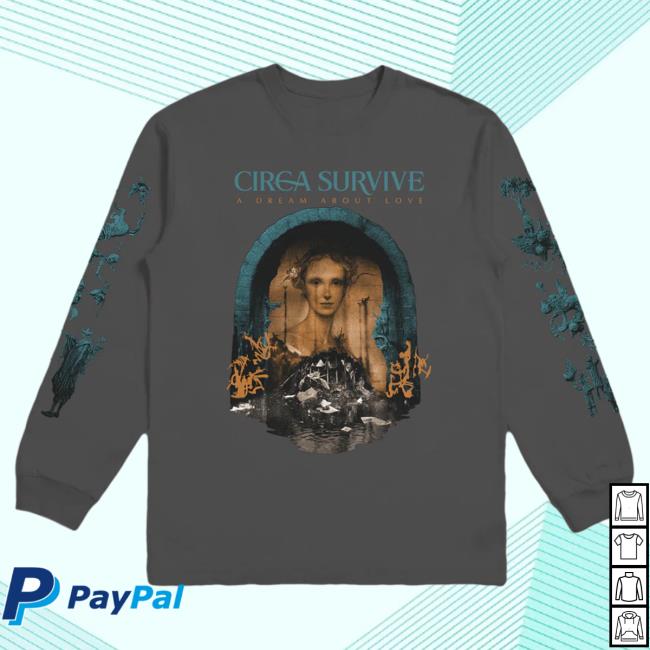 Official Circa Survive ADAL Cover A Dream About Love Long Sleeve T Shirt Charcoal Circasurvive