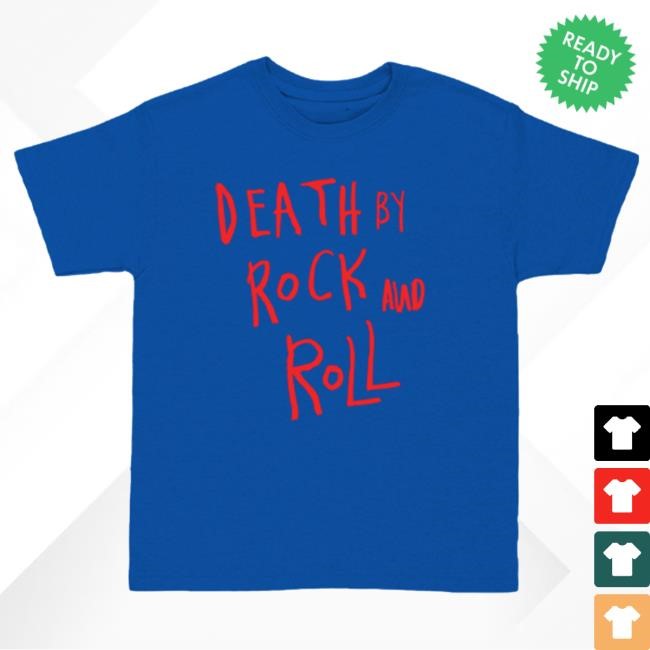 Death By Rock and Roll Blue S/s Shirt | Shop the The Pretty Reckless Official Store