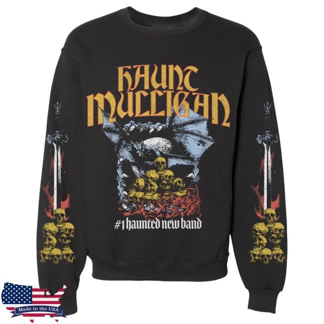 Official Hot Mulligan Merch Skull Pile Crewneck