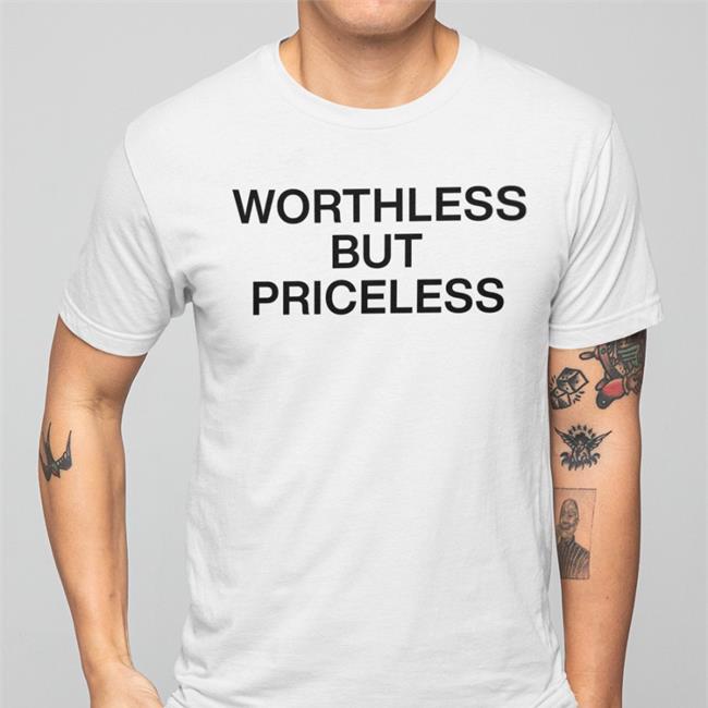 Worthless But Priceless T Shirt White One Piece Netflix Fan