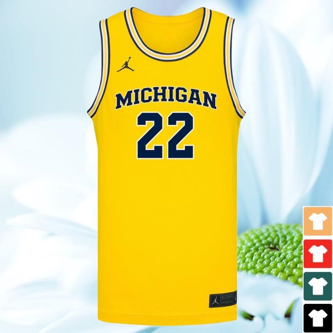 Michigan Wolverines #22 Kendall Dudley Student Athlete Maize Women's Basketball Jersey Shirt The M Den Shop Official