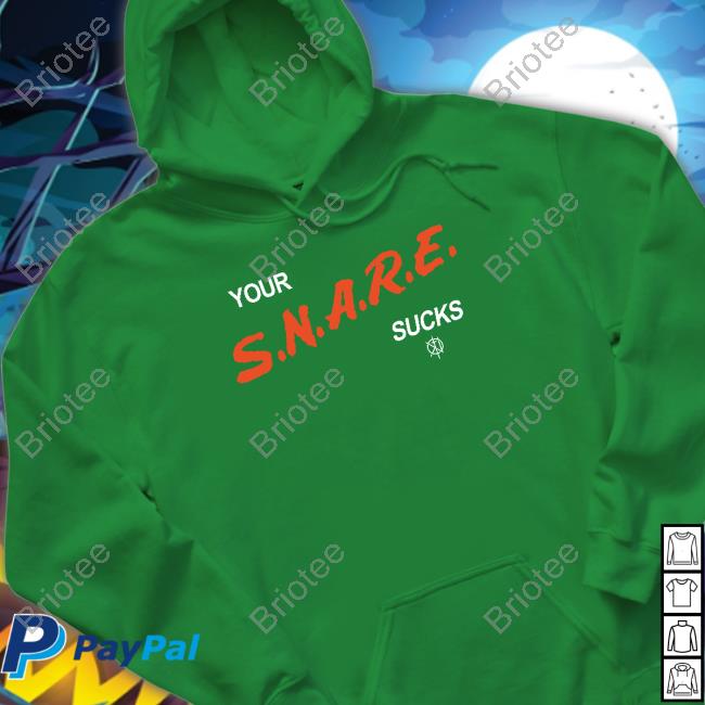 Kill The Noise Merch Your S.N.A.R.E. Sucks Black Crewneck Sweatshirt